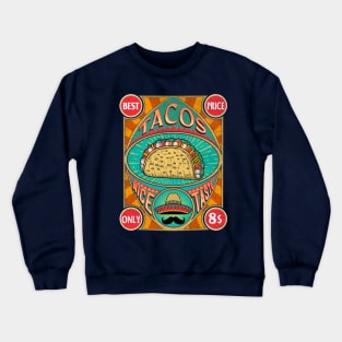 Vintage Tacos Crewneck Sweatshirt